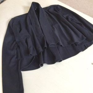Black long sleeve shrug jacket Size M